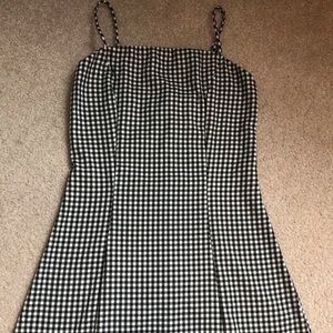 Gingham mini dress